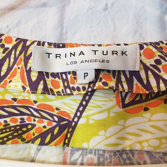 TRINA TURK Wrap Look Sleeveless Top - Picture 2 of 6